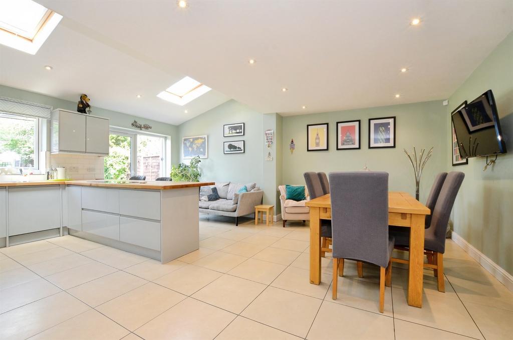 Open-plan living area, open plan living