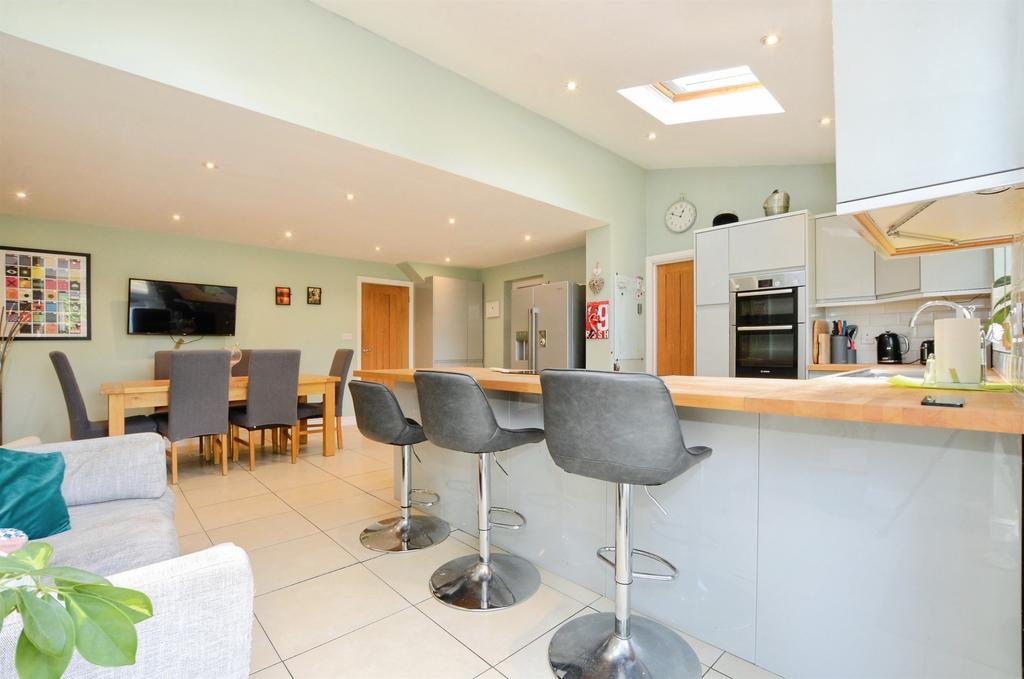 Open-plan living area, open plan living