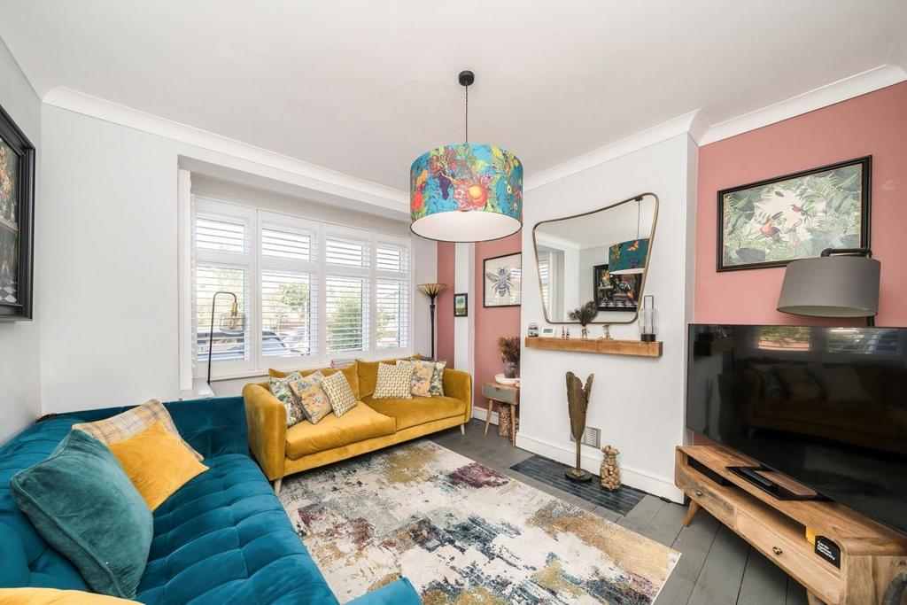 Living room, fireplace