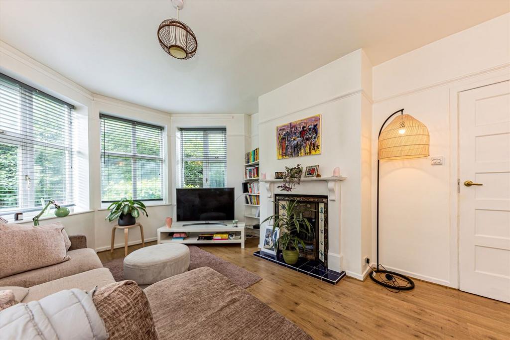 Living room, fireplace
