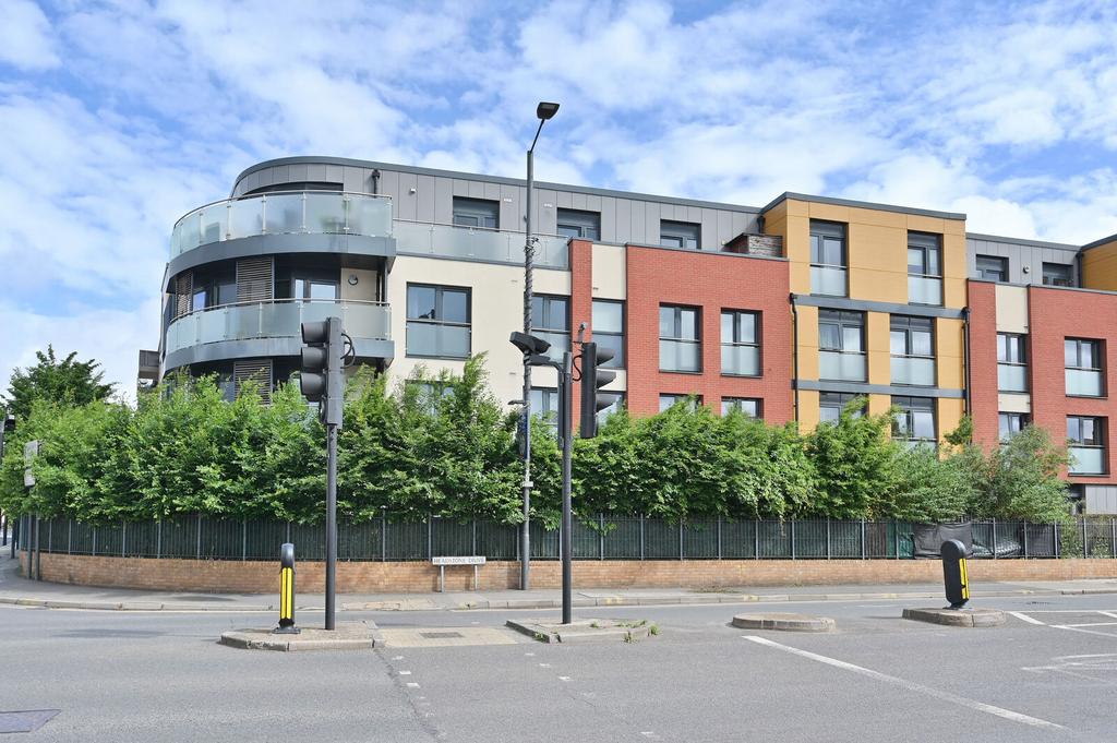 Apartment building facade, block of apartments