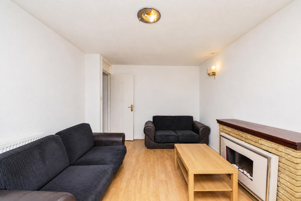 Living room, fireplace