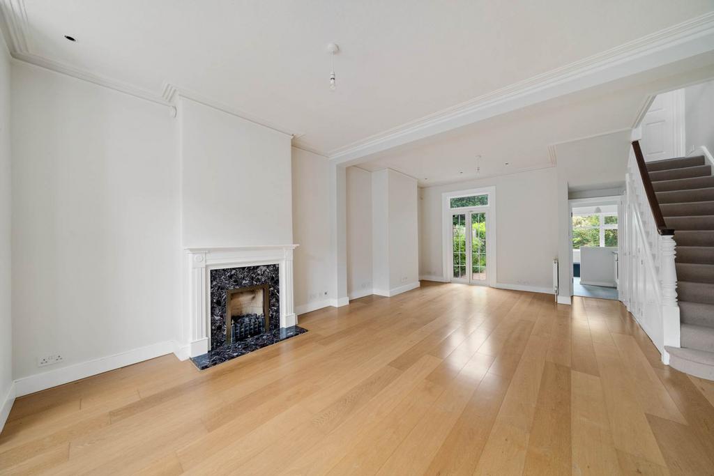 Living room, fireplace