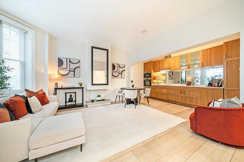 Open-plan living area, open plan living