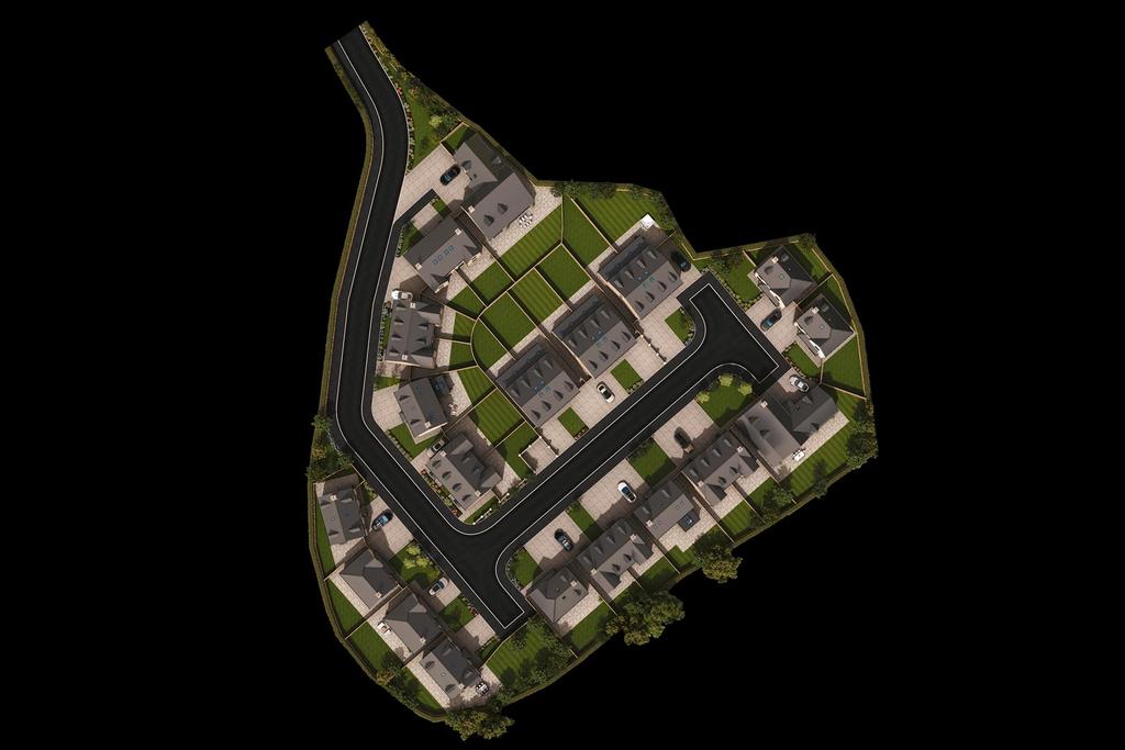 Aerial view, land