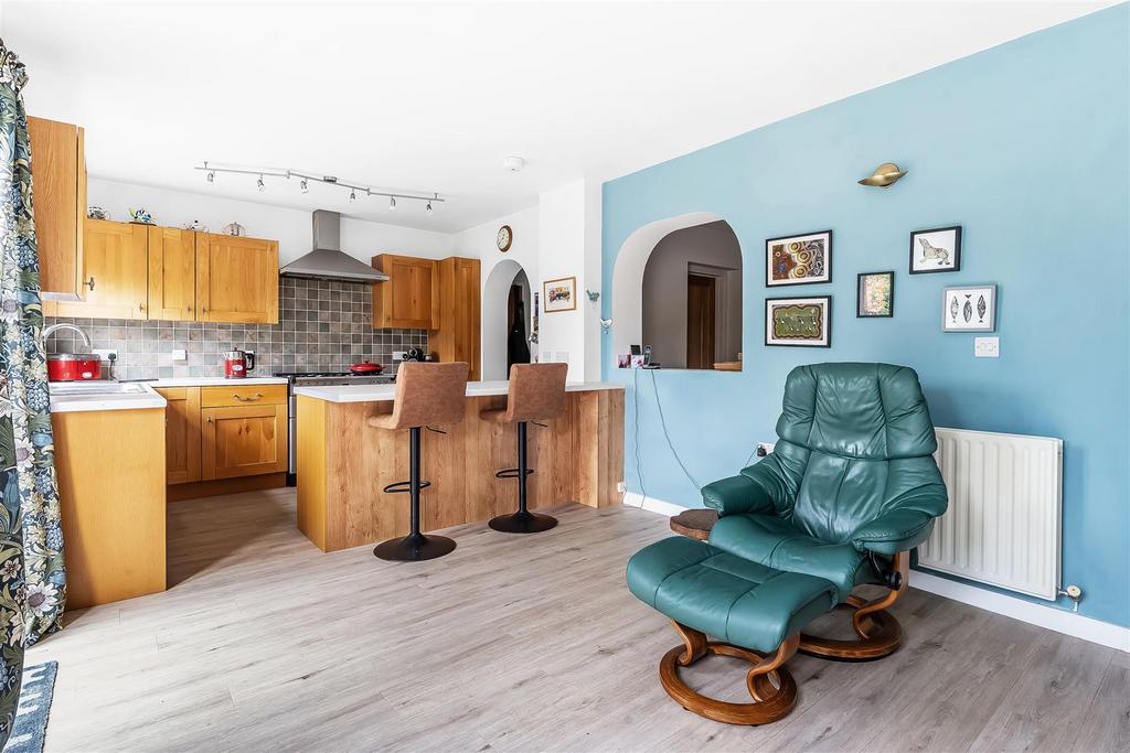 Open-plan living area, open plan living