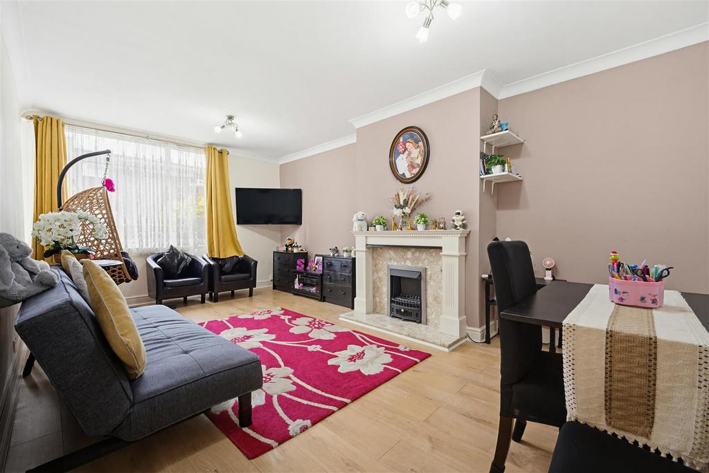 Living room, fireplace