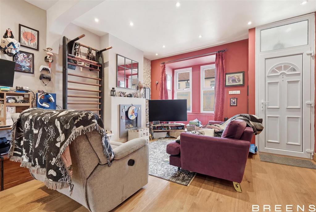 Living room, fireplace