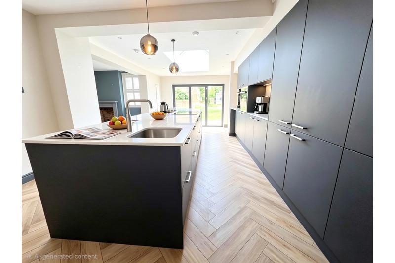Kitchen, open plan living