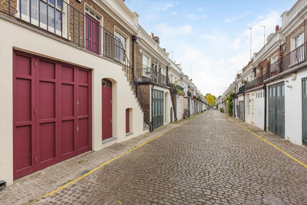 Street scene with property, garage, garage
