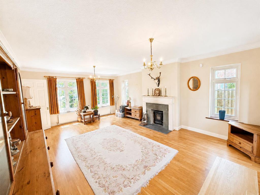 Living room, fireplace