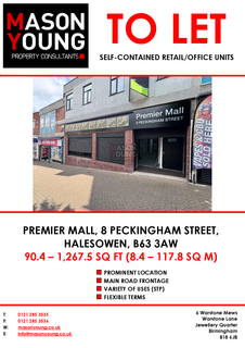 Retail property (high street) to rent, 8 Peckingham St Halesowen B63 3AW