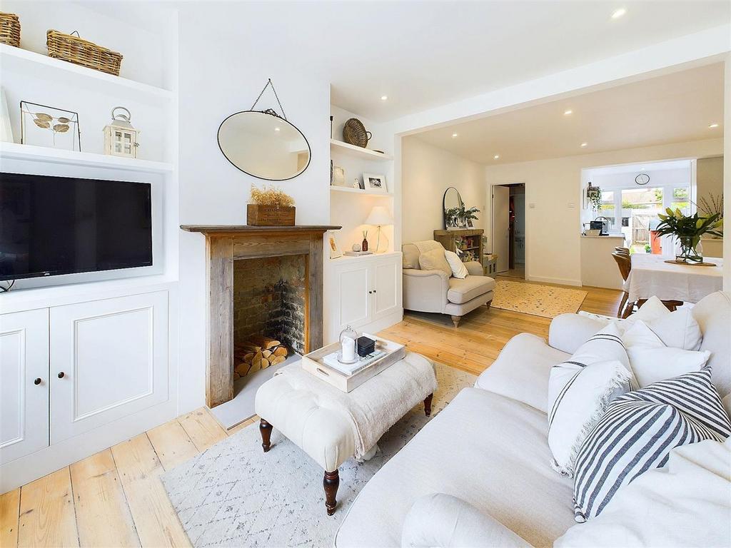Living room, fireplace