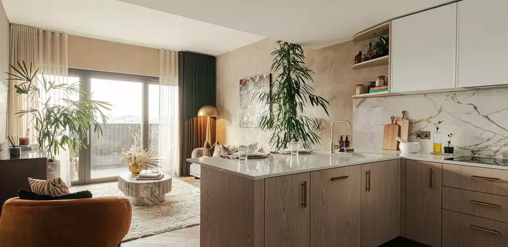 Open-plan living area, open plan living