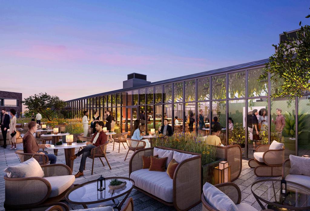 Roof terrace view, roof terrace