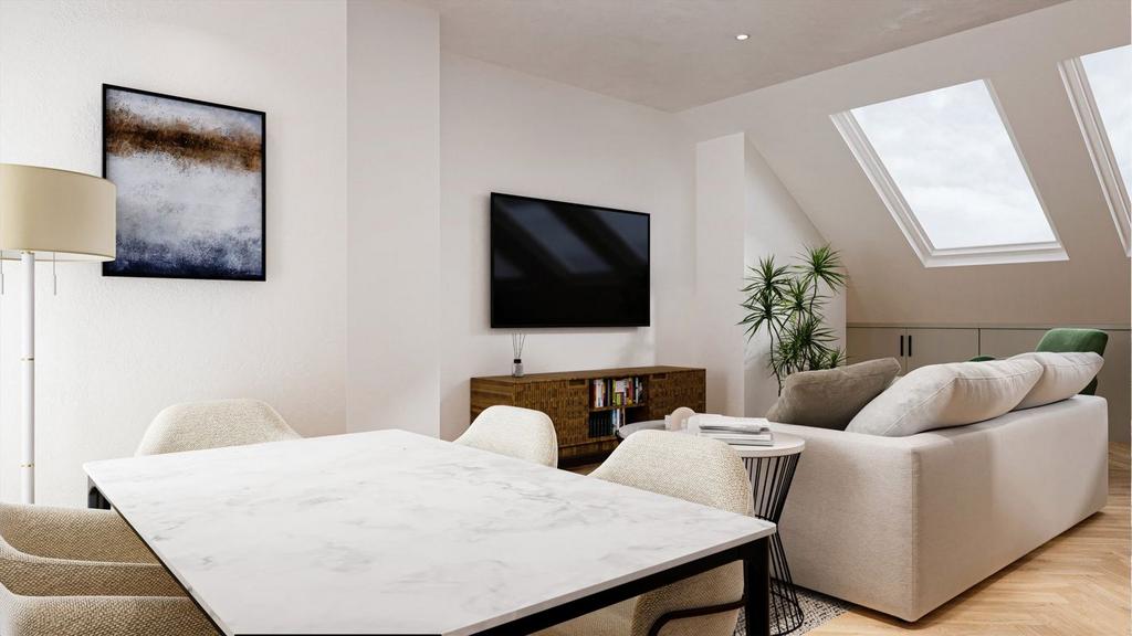 Open-plan living area, open plan living