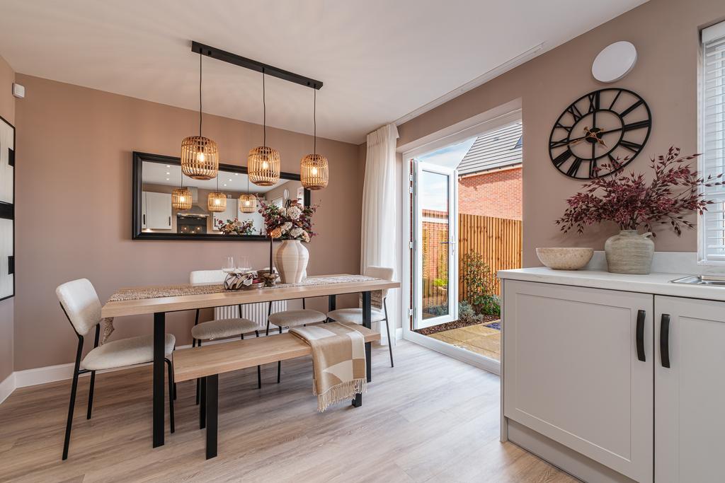 Interior view of the kitchen & dining in our 3...