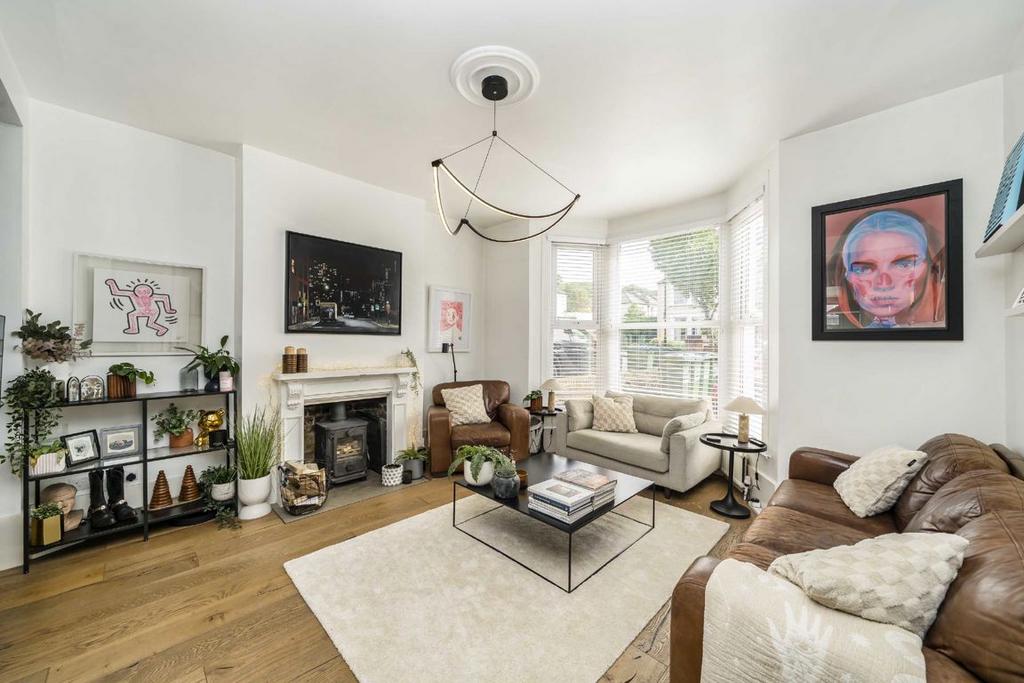 Living room, fireplace