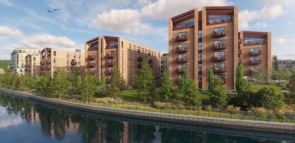An exterior CGI of One Waterside showing the...