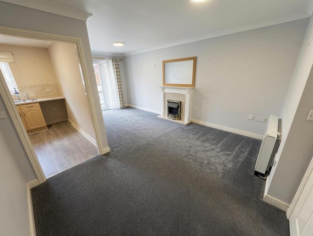 Living room, fireplace