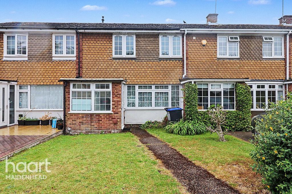 Semi-detached house exterior, garden