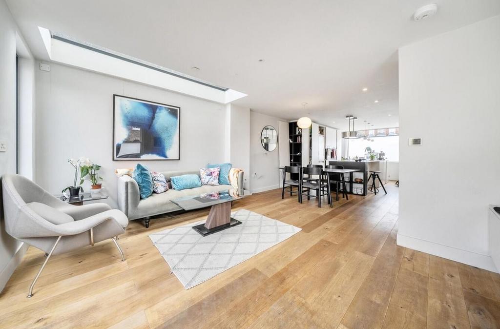 Open-plan living area, open plan living