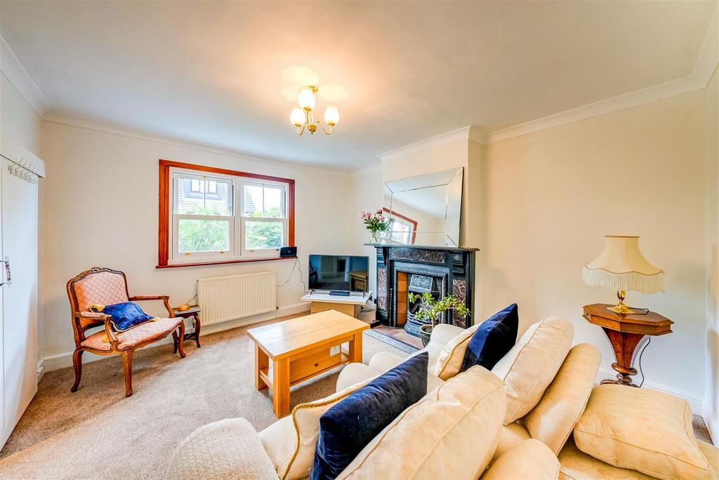 Living room, fireplace