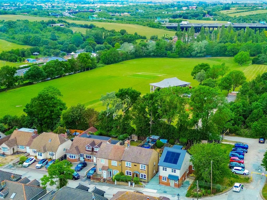 Aerial view, land