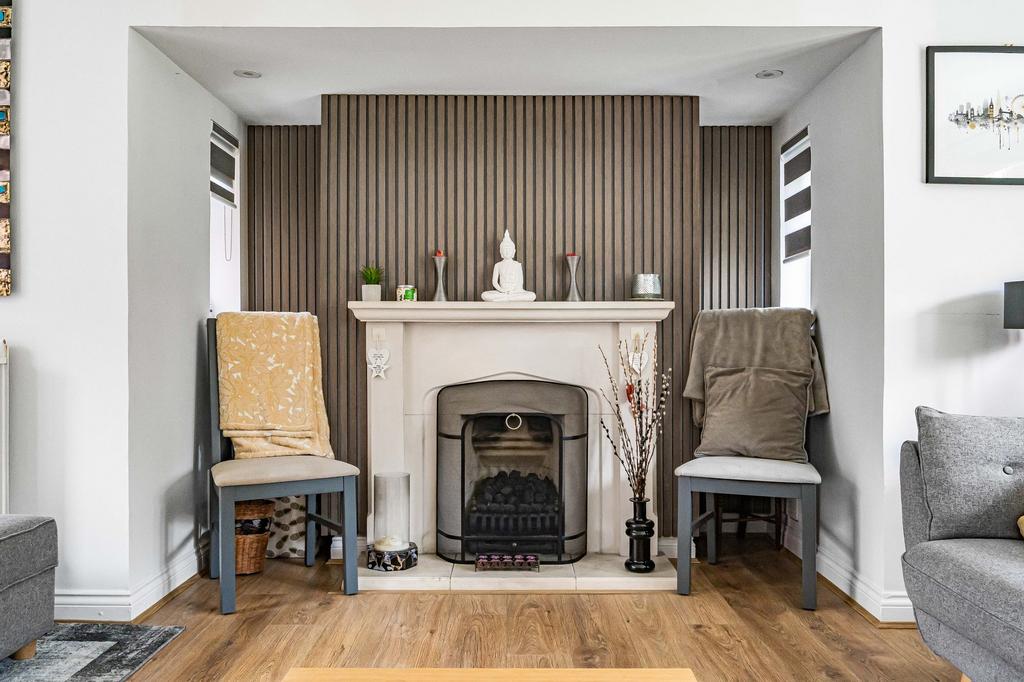 Reception room, fireplace