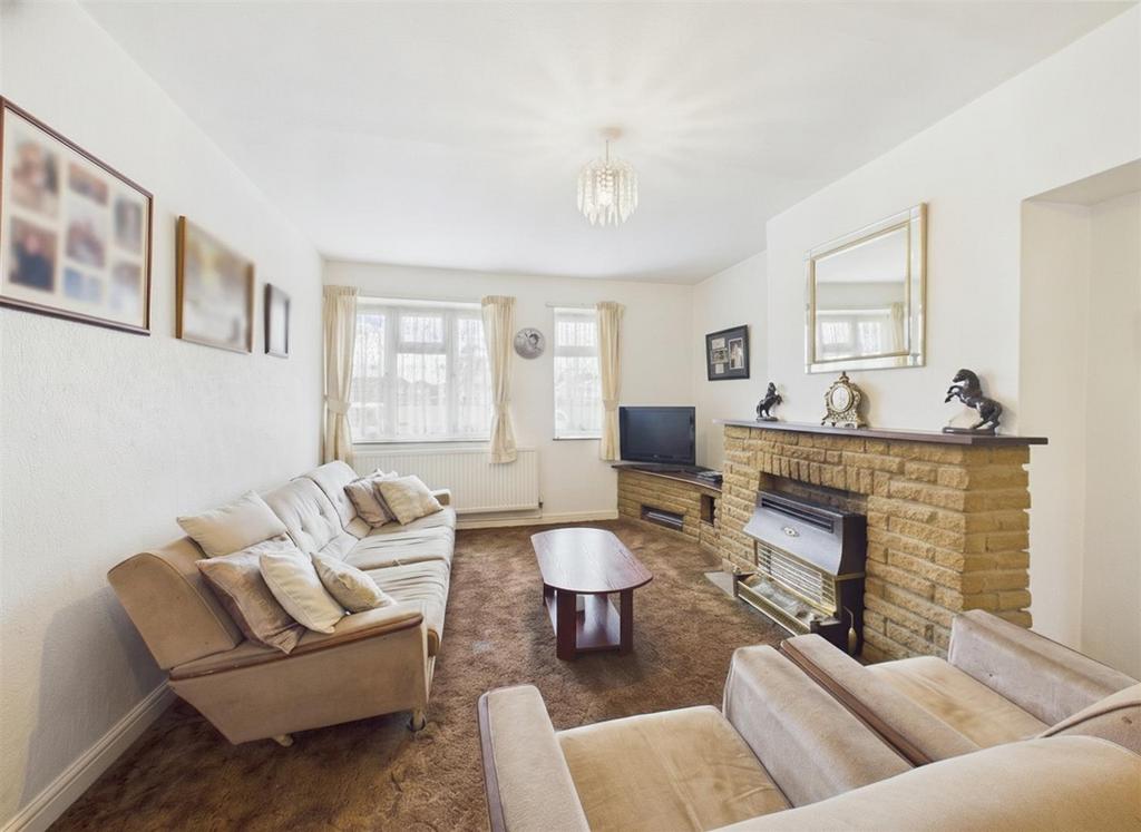 Living room, fireplace