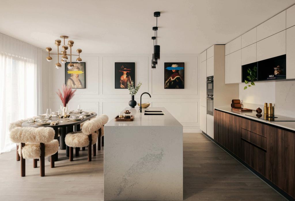 Open-plan living area
