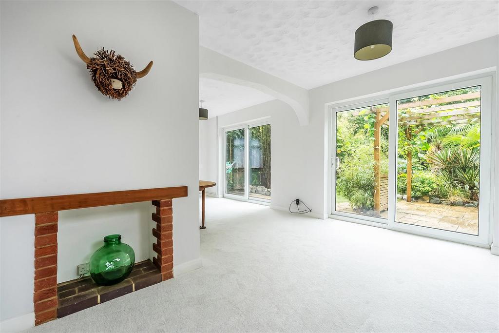 Living room, fireplace
