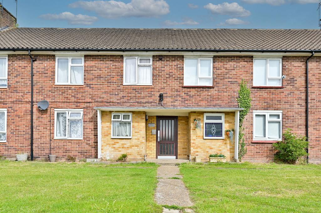Semi-detached house exterior, garden
