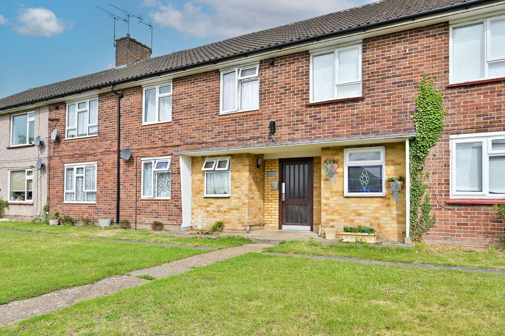 Semi-detached house exterior, garden