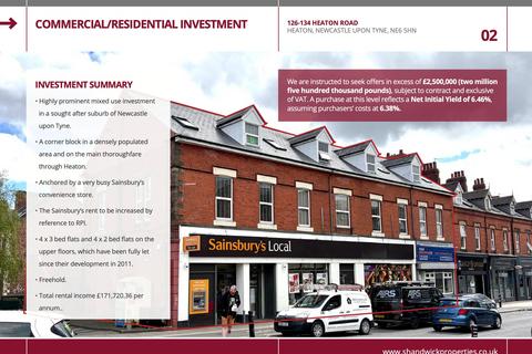 Retail property (high street) for sale, 126-134 Heaton Rd Newcastle Upon Tyne NE6 5HN