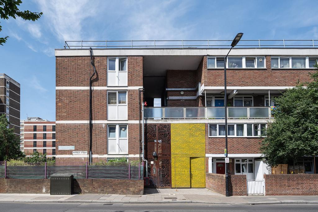 Apartment building facade, block of apartments