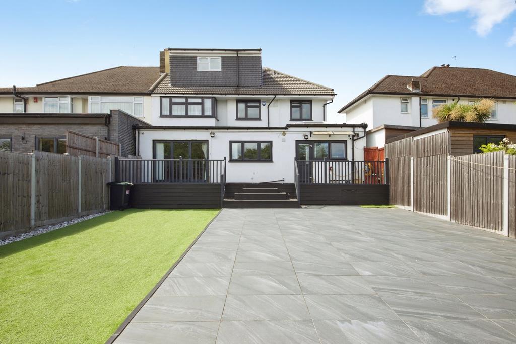 House exterior, off-street parking