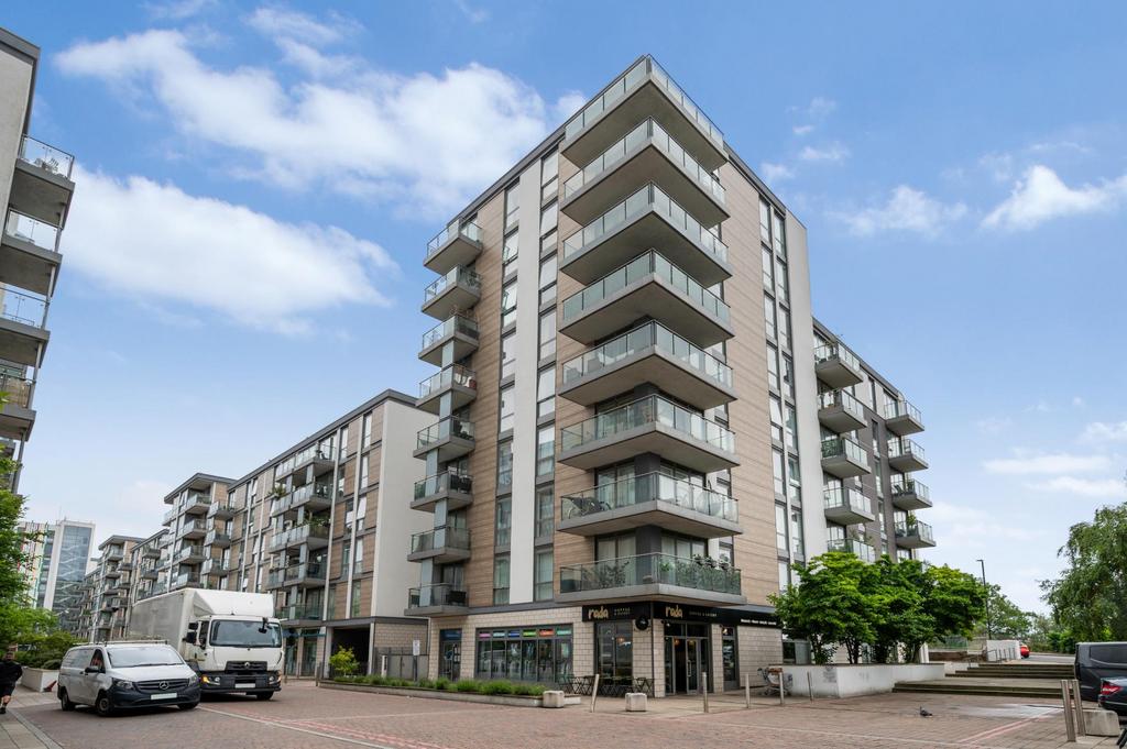 Apartment building facade, block of apartments
