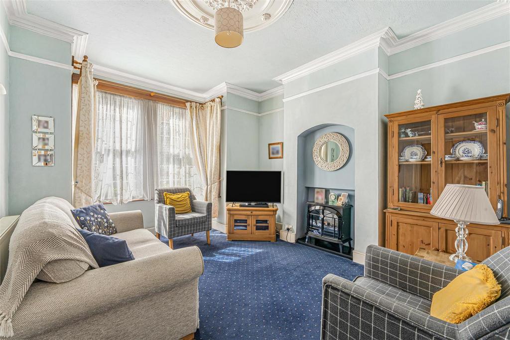 Living room, fireplace