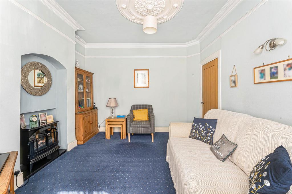 Living room, fireplace