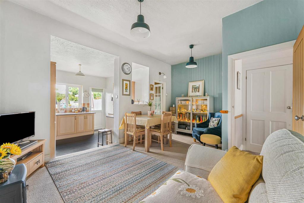 Open-plan living area, open plan living