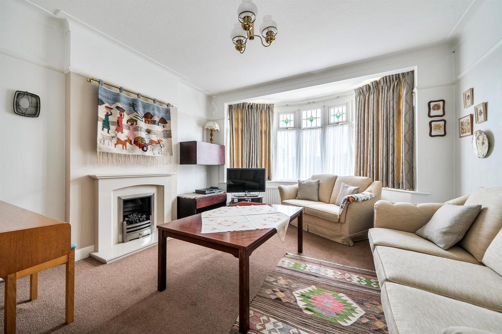 Living room, fireplace