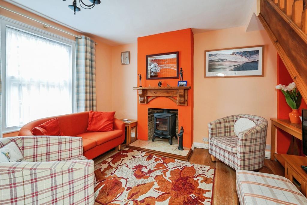 Living room, fireplace