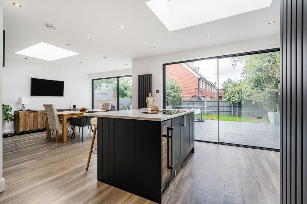 Open-plan living area, open plan living