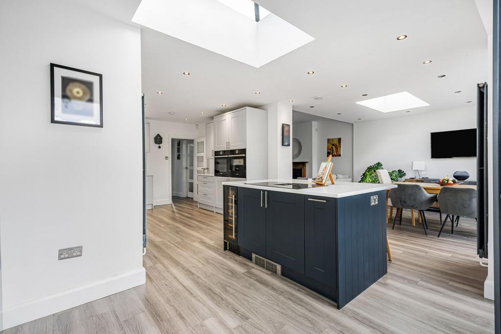 Open-plan living area, open plan living