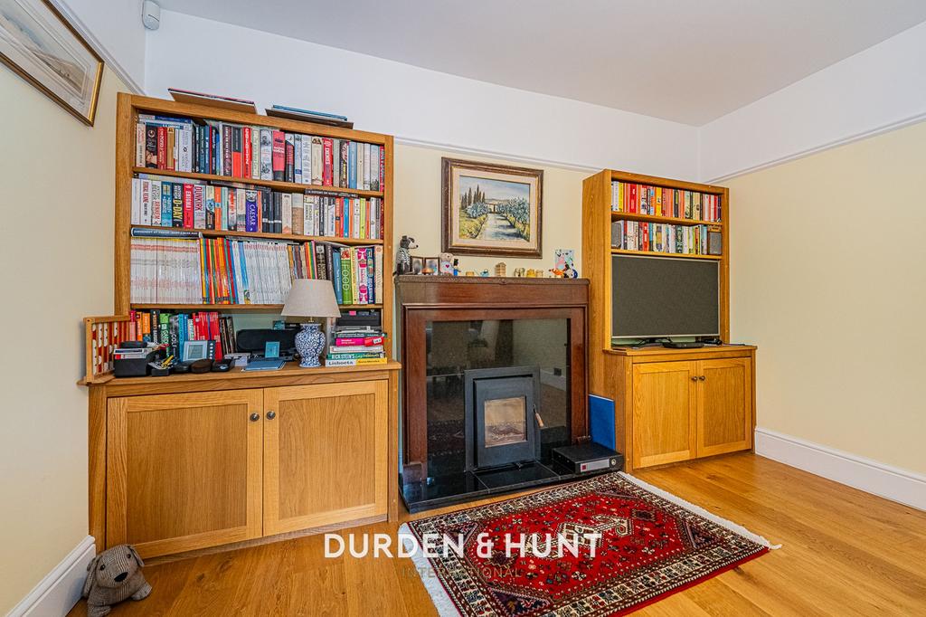 Living room, fireplace
