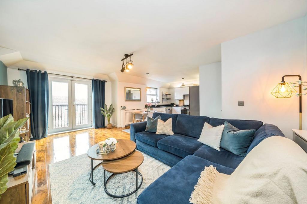 Open-plan living area, open plan living
