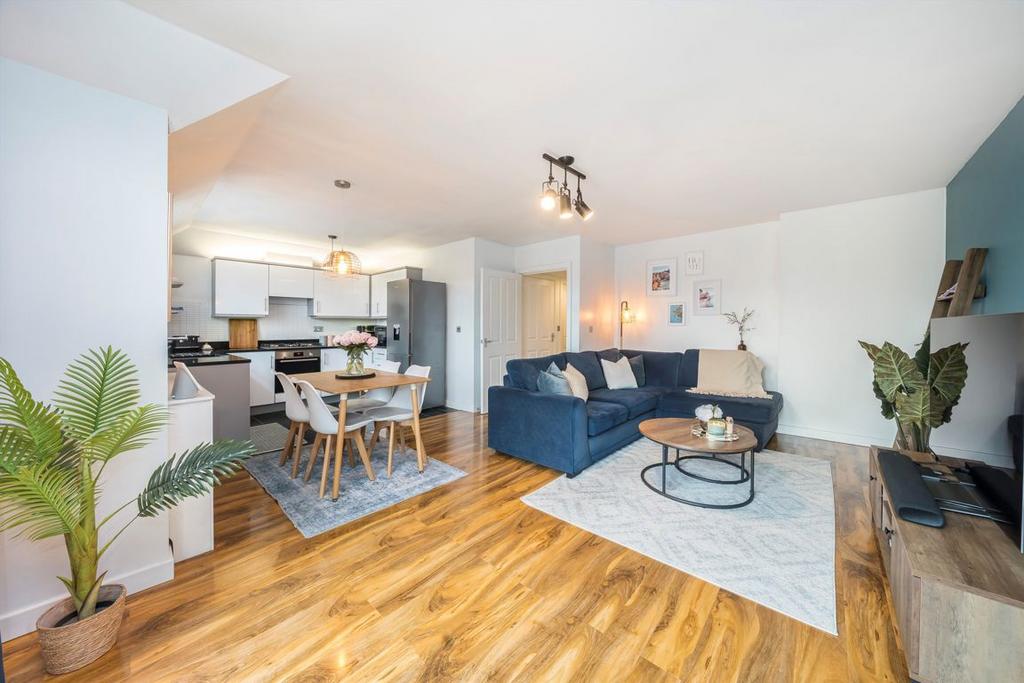 Open-plan living area, open plan living