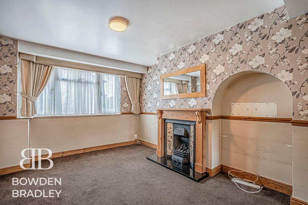 Living room, fireplace