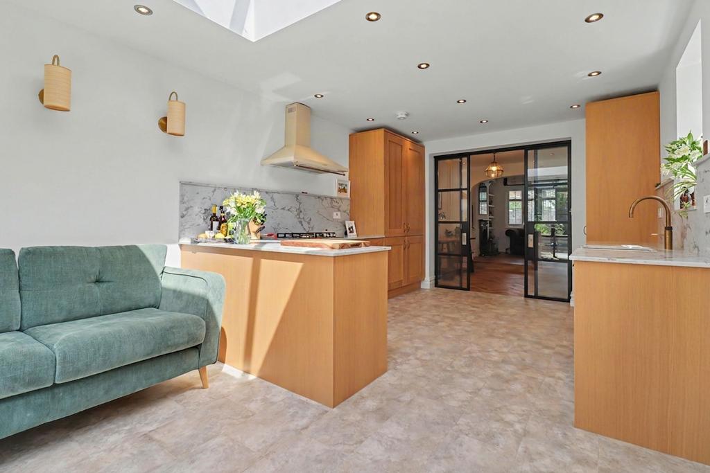 Open-plan living area, open plan living